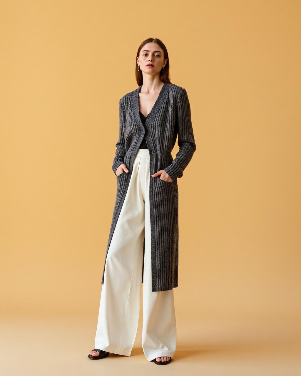 Relaxed Linen Overshirt in Oat — alternate view